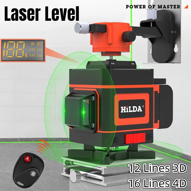 Multipurpose Cross Line Laser Level 12 16 Lines Cross Line Laser