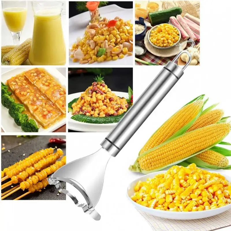 3/2/1PC Stainless Steel Corn Stripper Corns Threshing Corn Thresher Peeler Kerneler Peeler Fruit Vegetable Kitchen Gadgets fruit vegetable peeler vegetable stripper