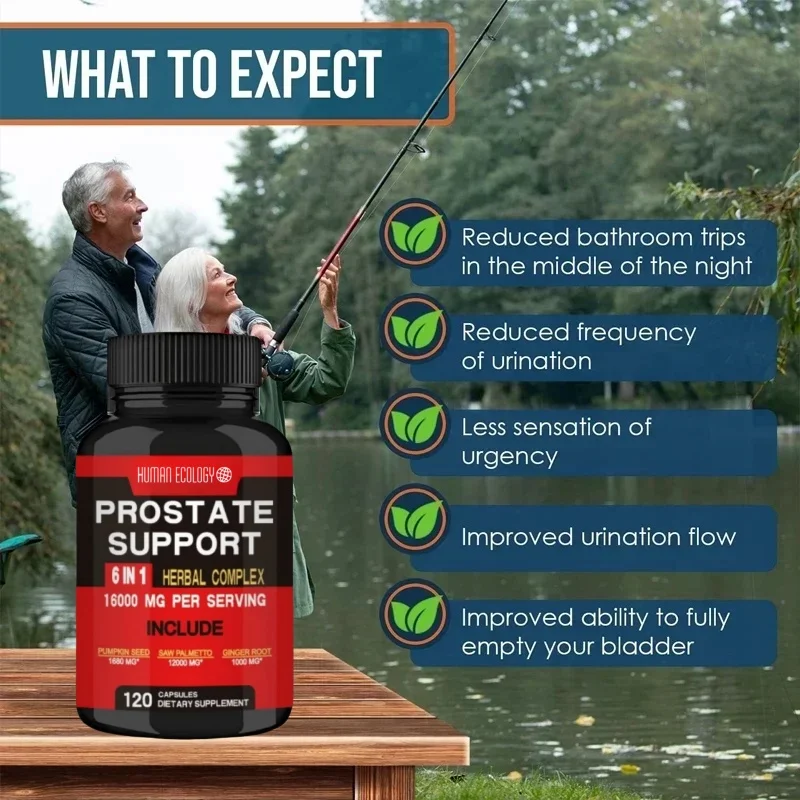 Human Ecology 6in1 Prostate Support 16000MG Boosts Mood Urinary Immune System