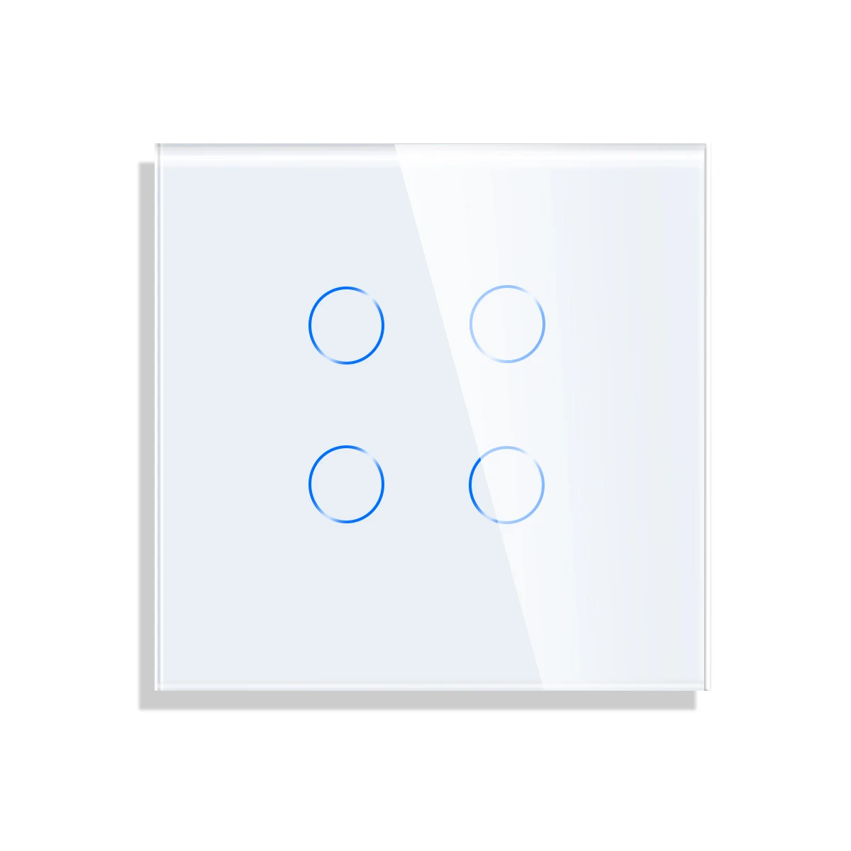 Bingoelec DIY 1/2/3/4 gang Wall Touch Switch Crystal Glass Panel 86mm Pearl White Black Golden Grey Glass Frame DIY-Parts wall touch switch socket