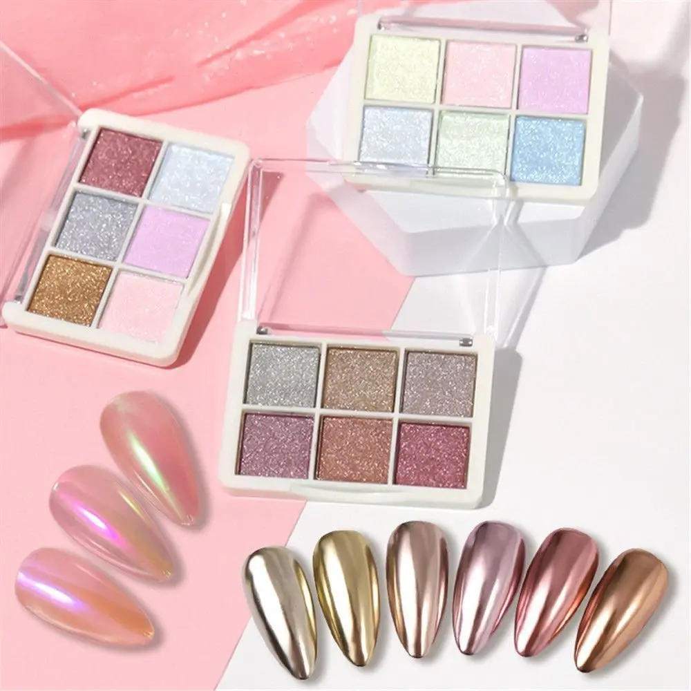 Laser Nail Powder Manicure Decorazione Polvere D'Oro Solido Magic Mirr Aurora Powder Magic Mirror Powder