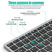 Wireless Keyboard Bluetooth 5.0&2.4G Mini Multimedia teclado bluetooth For Laptop PC TV iPad Macbook Android iPad keyboard - Image 5