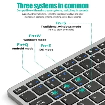 Wireless Keyboard Bluetooth 5.0&2.4G Mini Multimedia teclado bluetooth For Laptop PC TV iPad Macbook Android iPad keyboard 5
