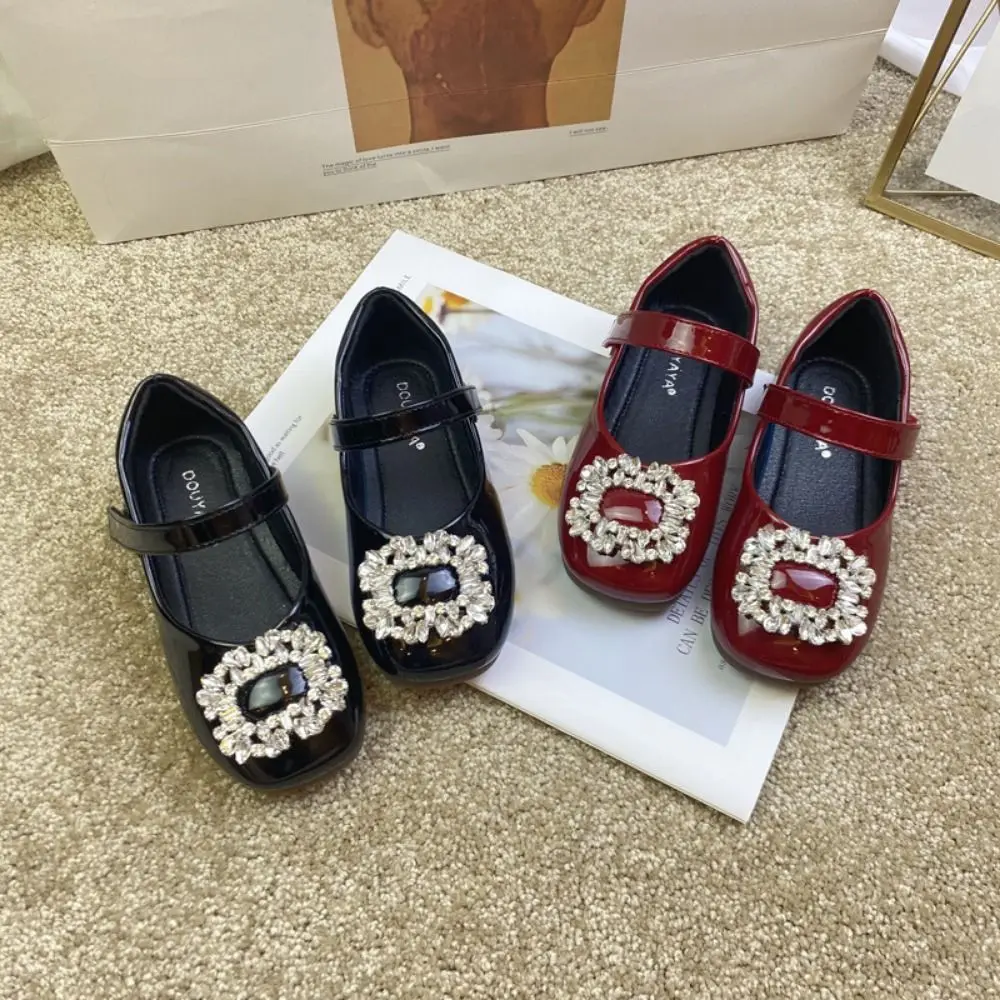 PU Children Leather Shoes Soft Soled Mary Jane Shoe Kids Shoes Lightweight Slip-on Style Girl Princess Shoe Summer Season