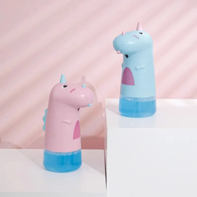 Unicorn Automatic Rechargeable Battery Soap Dispenser Foam Cute Cartoon Touchless Hand Sanitizer Bottle ABS Kid Bathroom 250ml soap dispenser hand sanitizer dispenser refillable bottle soap dispenser bottle foaming soap dispenser refillable plastic bottles foam pump bottle