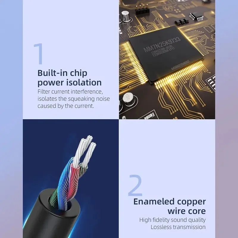 Bluetooth 5.0 차량용 어댑터 - 3.5mm AUX 출력을 통한 HD 오디오 및 핸즈프리 통화, 차량용 스테레오용 플러그 앤 플레이