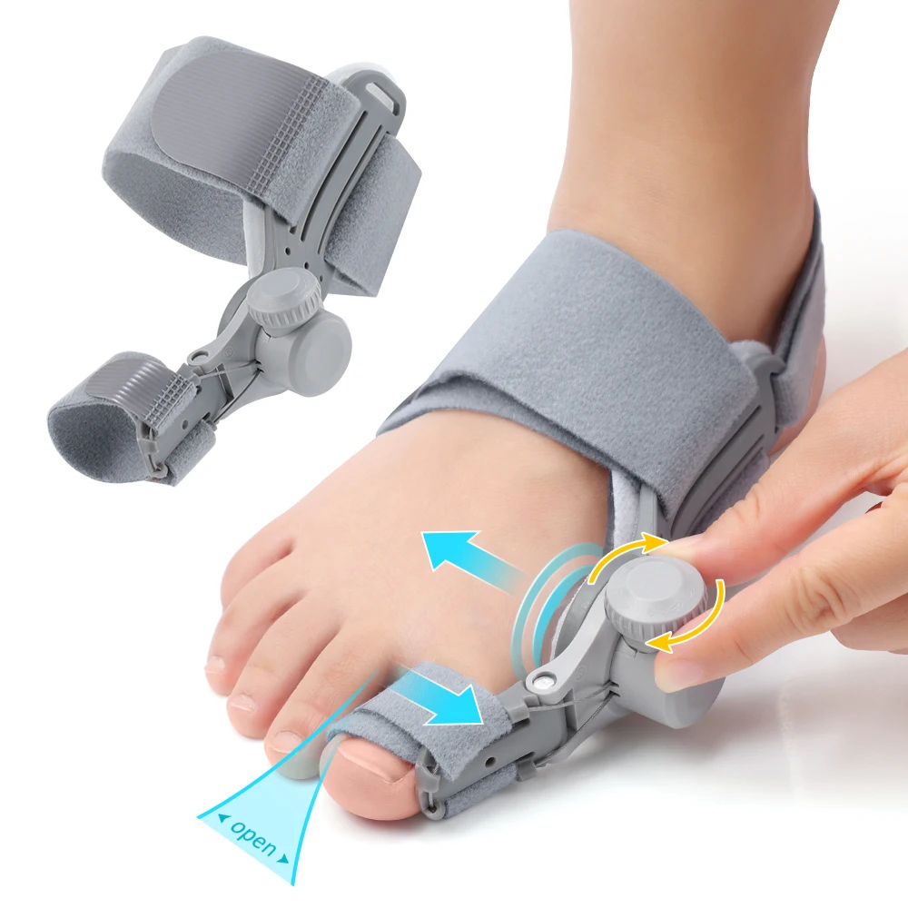 Adjustable Bunion Corrector Big Toe Hallux Valgus Valgus Corrector Rotatable Toe Straightener Toe Correction Foot Care Device