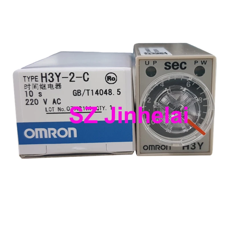 Omron H3Y-2-C 220vac 1s 5s 10s本物のタイターリレー時間新品