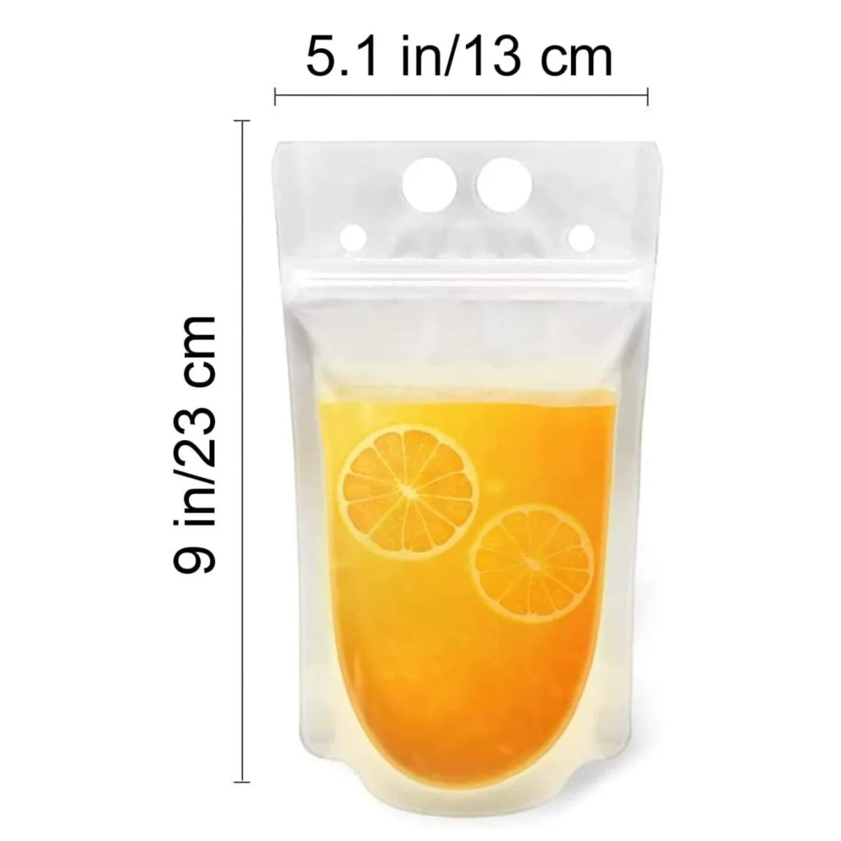 Drink Pouches reusable drink pouches Juice Bags Reusable Drink Cocktail Smoothies Pouches For Party Summer Fun Bags With 50 Straws 50 Pcs