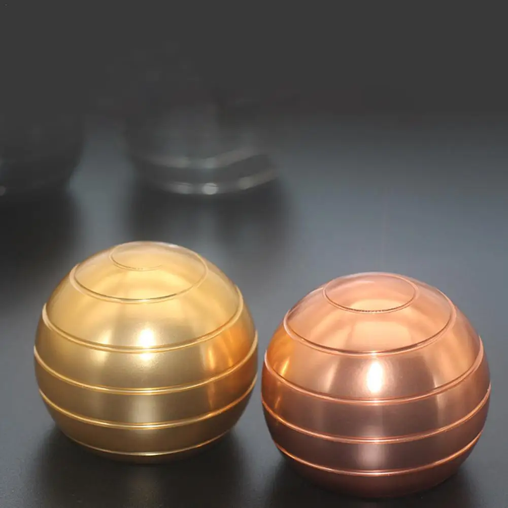 

Metal Gyro Finger Spinner Rotating Hand Gyroscope Stress Ball Desktop Flowing Stress Relief Toys For Adult Children adults