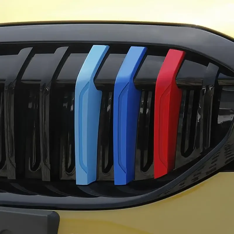 3D Car Front Grille Trim Strips Grill Cover Sticker for BMW G20 New 3 Series M Accessories car exterior accessories car grill mesh grille braces