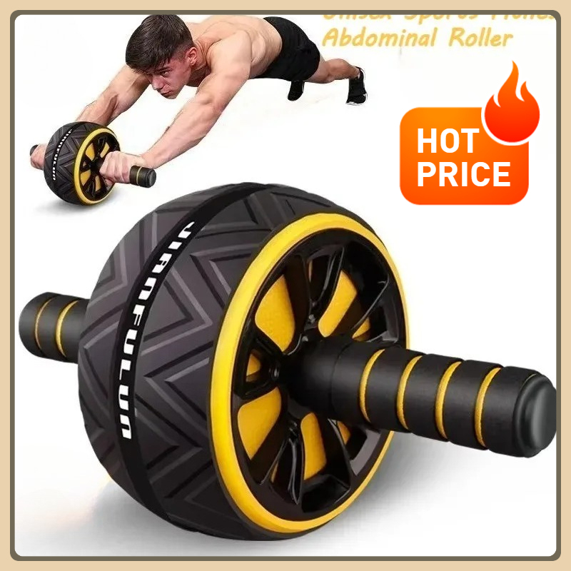Double Wheel Core Abdominal Roller Multifunctional Fitness Gear Daily Core Training Secure Skid Resistant Base Fit Male Female