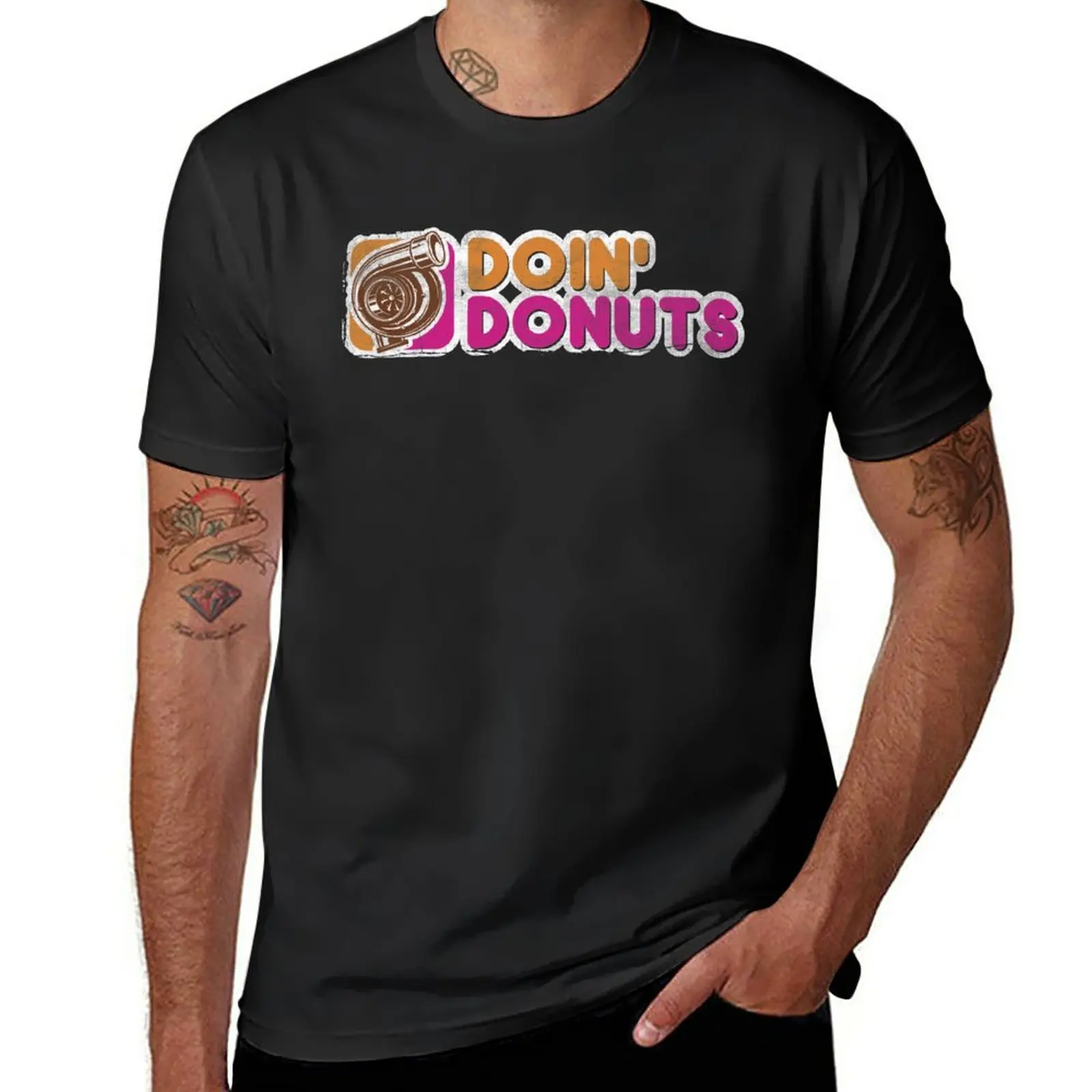 

Doin' Donuts Funny Drift Racing Shirt T-Shirt boys animal print cute tops sweat men workout shirt