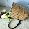 Handmade Bamboo Woven Back Basket Shopping Tea Picking Pack Basket Photography Props Household Sundries Storage Basket 4