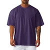 Oversize Loose Short Sleeve Sport T-Shirts Dropped Shoulders Gym Fitness Bodybuilding Shirt Mesh Breathable Quick Dry Men's Tees