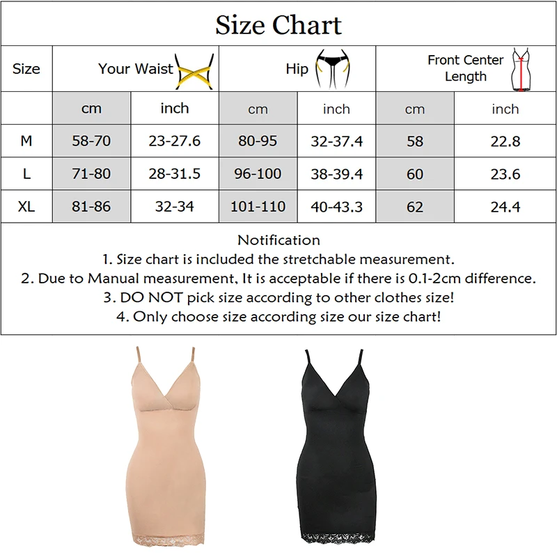 Body Shaper Women Sexy V Neck Slip Dress with Removable Cup Lace Hem Mini Dresses Skinny Design Tube Slips Shapewear Waist Curve