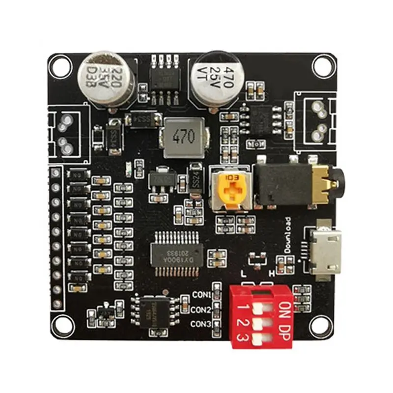 ABZZ-재생 모듈 DY-HV8F 12V/24V 10W/20W, Arduino 재생 모..