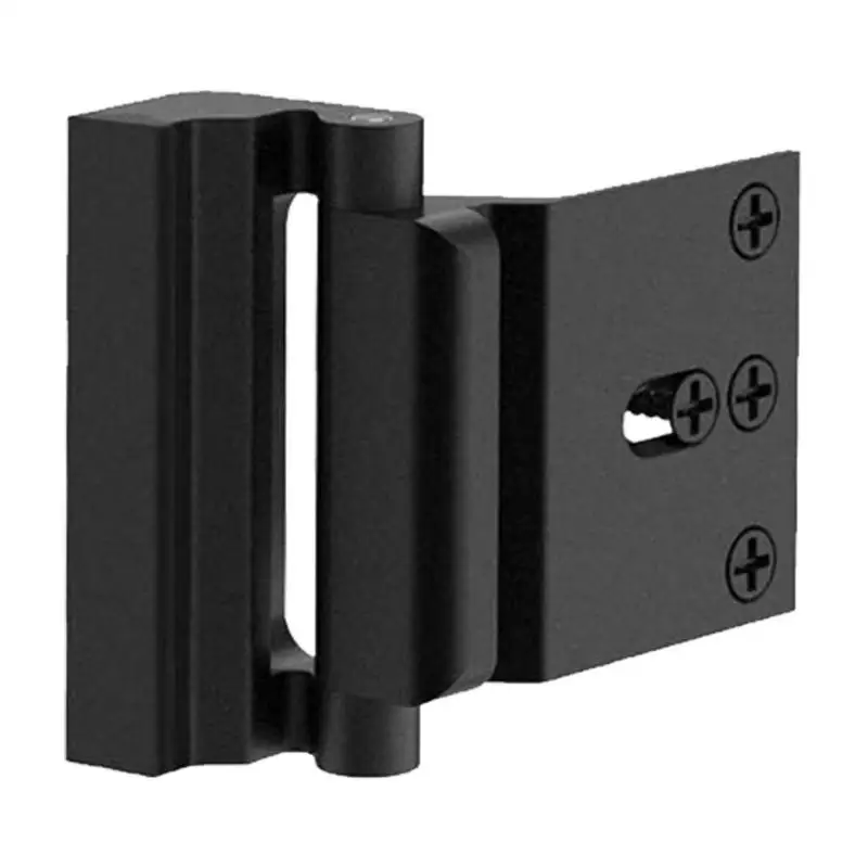 

Door Lock Reinforcement Metal Hinge Latch Lock With 4 Impact-resistant Screws Childproof Reinforcement For Inward Swinging Doors