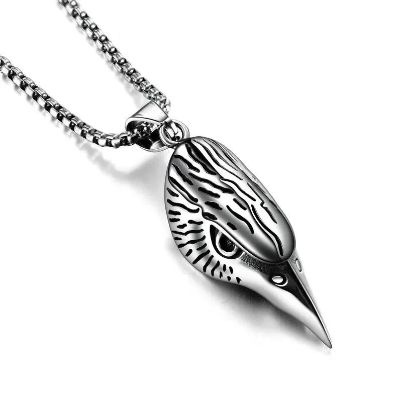 

Personalized Fashion Retro Stainless Steel Eagle Mouth Pendant Men's Necklace Street Birthday Party Jewelry Gift