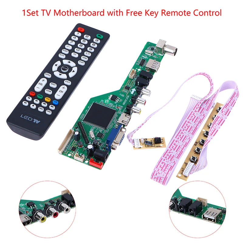 

LCD TV Drive Board RR52C.03A TV Controller Driver Board Digital Signal DVB-T2 DVB-T LCD TV Motherboard Universal Scaler Kit