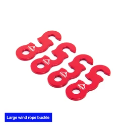 Widesea Adjustable Aluminum Alloy Tent Rope Buckles - Set of 4 Outdoor Camping Accessories (Big size)