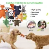 Funny Pet Toy Donkey Shape Corduroy Chew Toys for Dogs Puppy Squeaker Squeaky Plush Bone Molar Dog Toy Training Pets Supplies 6