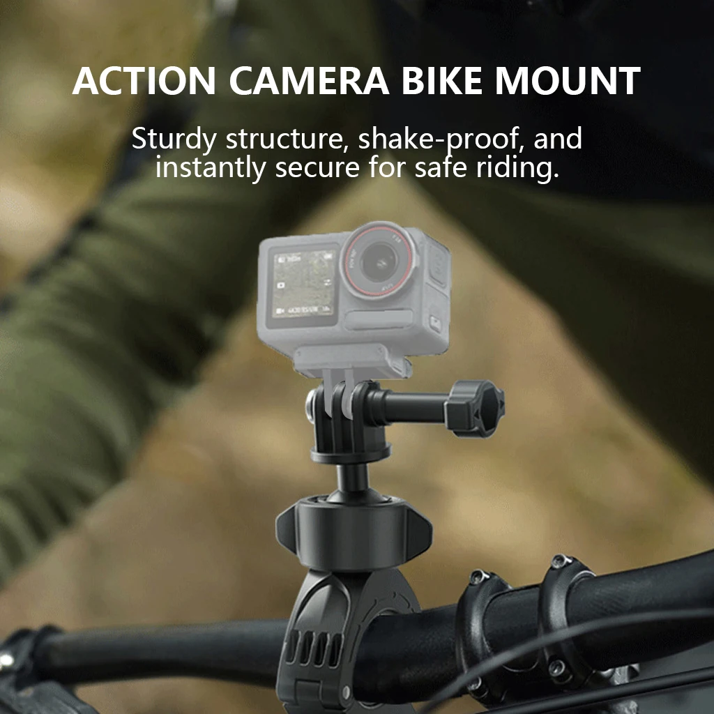Support Guidon Vélo Moto pour GoPro Hero 13 12 DJI Insta360 SJCAM