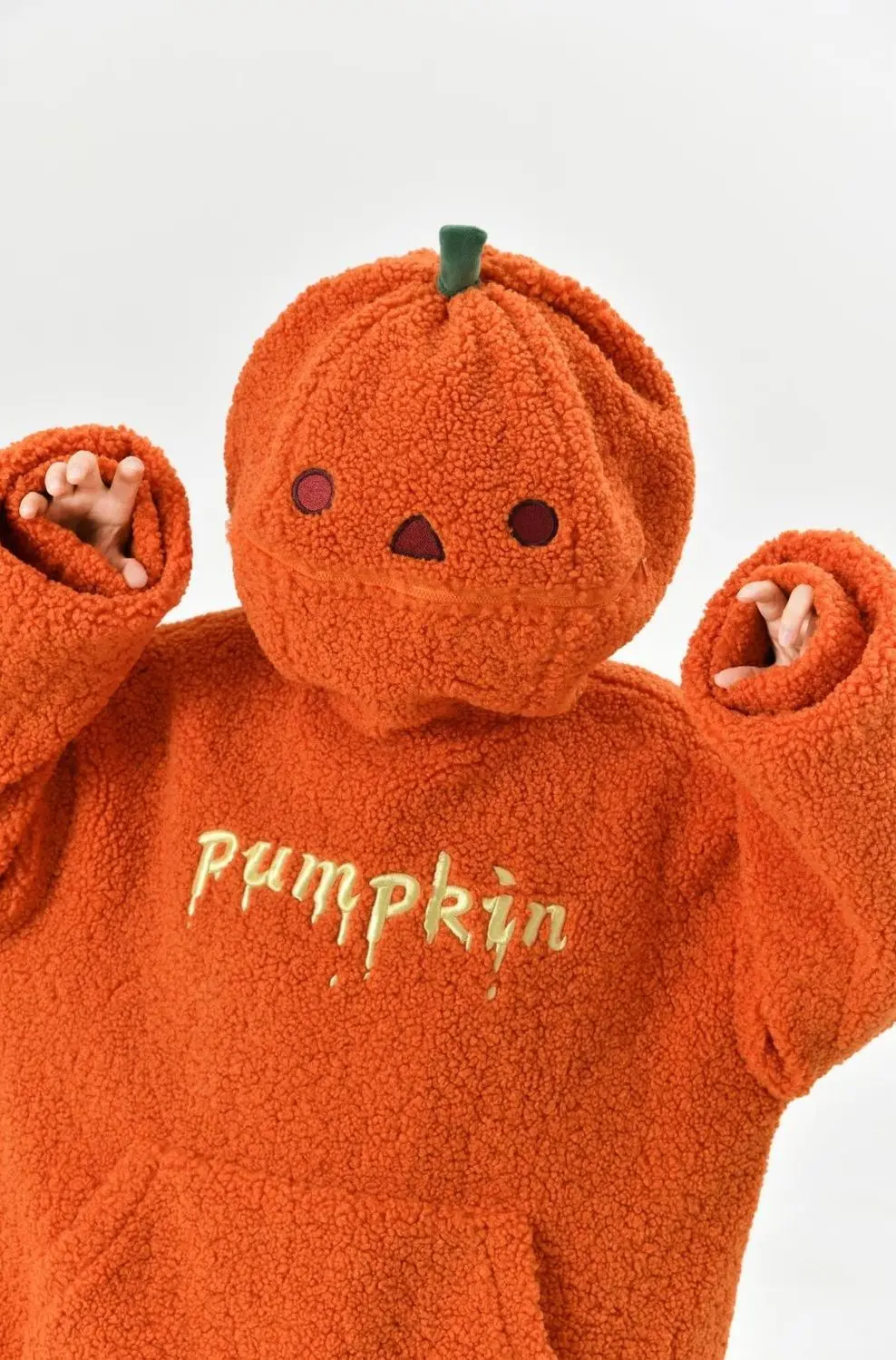 Halloween pumpkin head 2023 winter American lamb plush