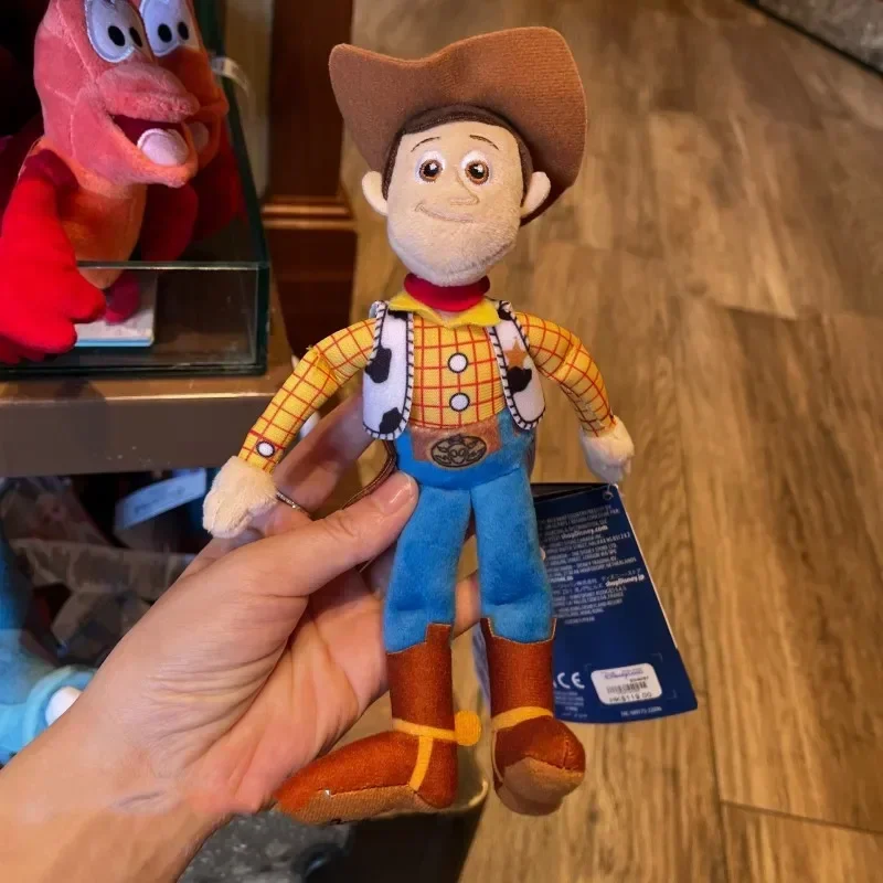 

New Disney Characters Stellalou Pooh Bear Woody Cute Plush Doll Magnetic Shoulder Plush Toys Doll Christmas Birthday Party Gift