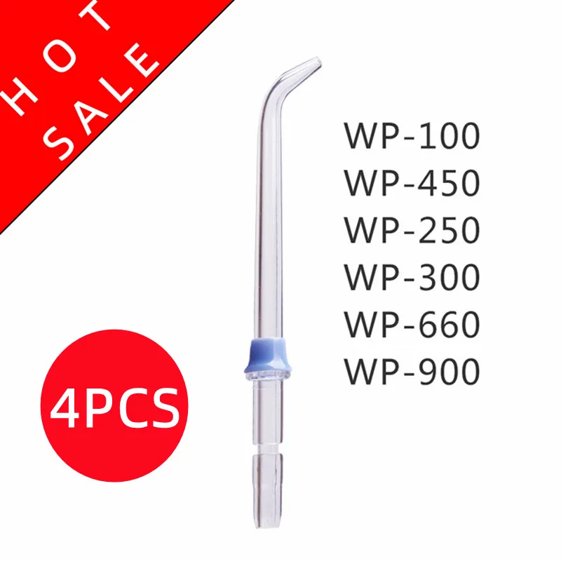 цена 4pcs New Oral Hygiene Accessories Nozzles for waterpik WP-100 WP-450 WP-250 WP-300 WP-660 WP-900