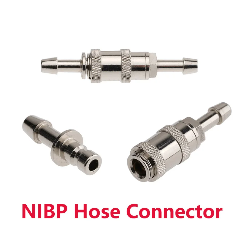 

For Mindray MEK EDAN Contec Colin HP Advanced Monitor NIBP Blood Pressure Cuff Single Tube Air Hose Connector Male Female Joint