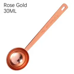 Premium Stainless Steel Measuring and Blending Scoop (Rose Gold - 30ML)