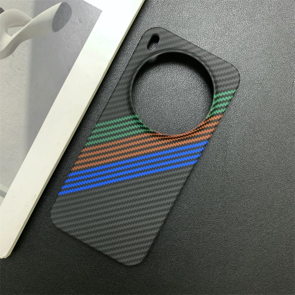 Luxury Slim Carbon Fiber Texture Frameless Phone Case with Heat Dissipation Cover