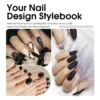 CANNI HEMA FREE Gel Nail Polish Black Glitter Diamond Sparkle Gorgeous Color Long Lasting Soak Off UV LED Gel Lacquer Super Top 6
