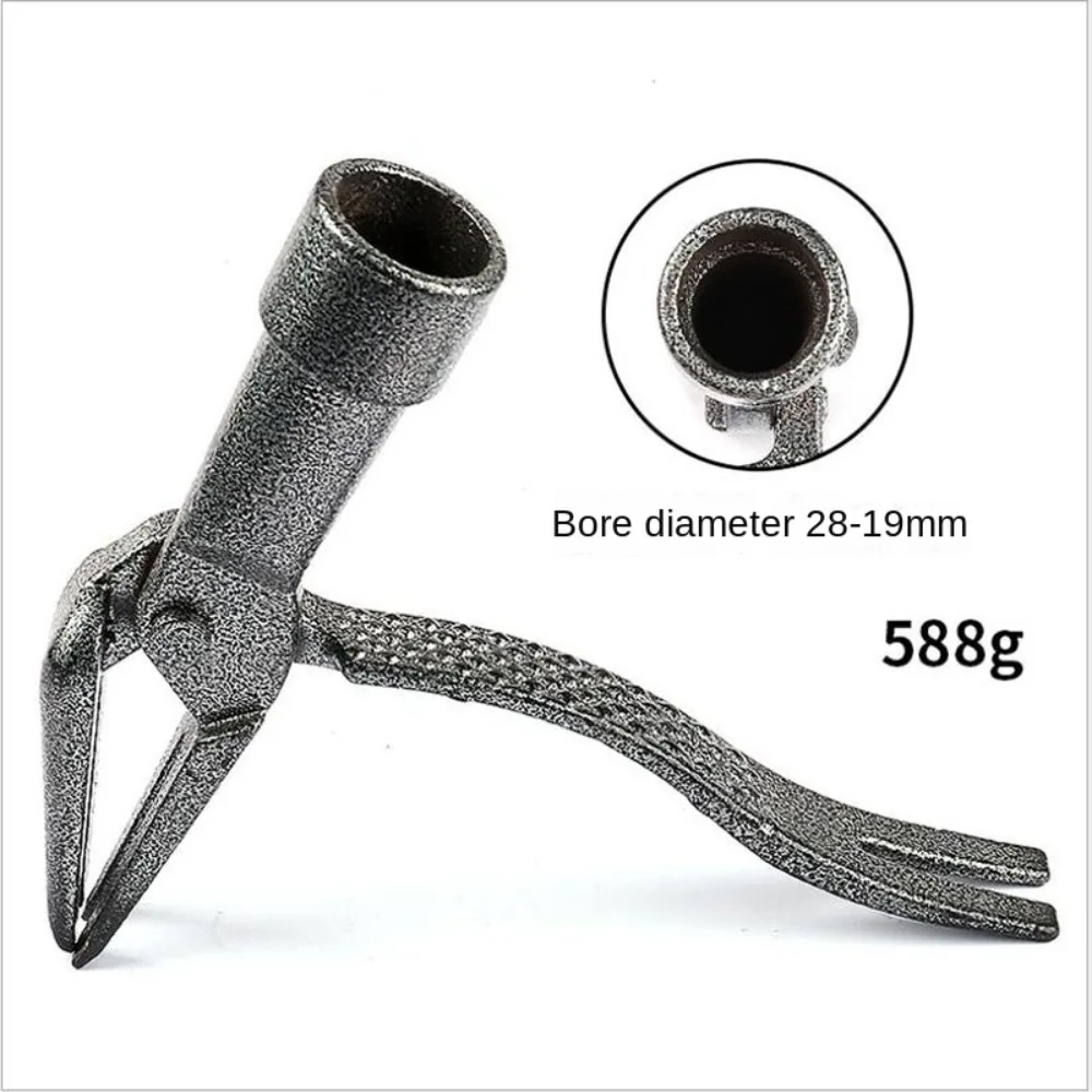 Stand Up Weed Puller Tool with Long Handle 4-Claw Weed Remover Tool Heavy-Duty Steel Garden Hand T Weeding Artifact 4
