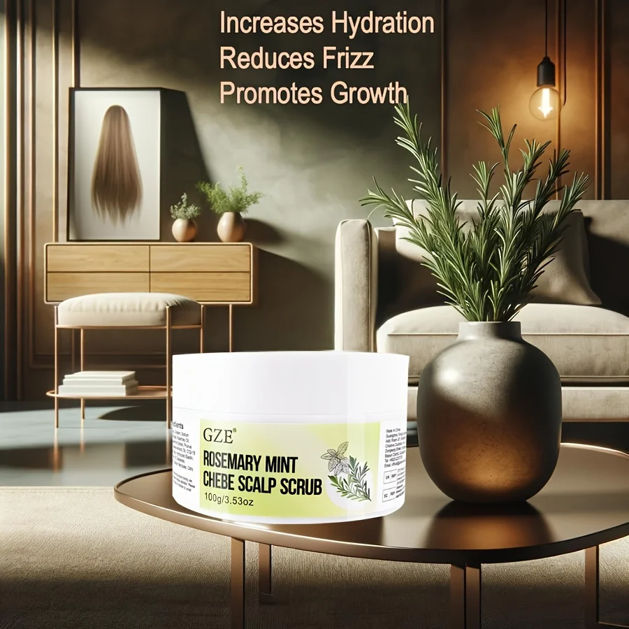 GZE Scalp Scrub, Rosemary Scalp Exfoliator, Exfoliator Scrub for Build Up, Hair Exfoliate Scrub for
