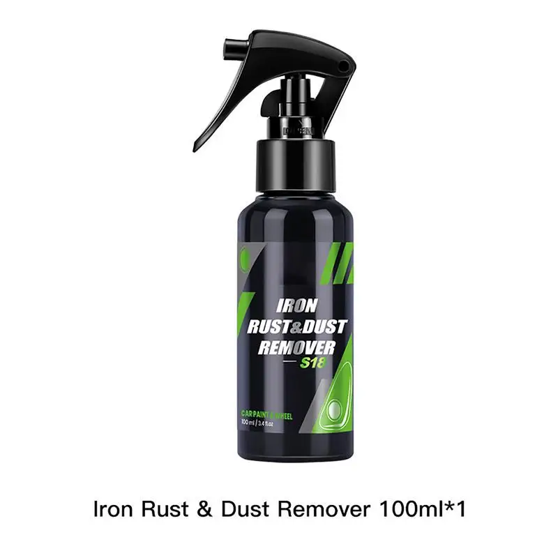50/100ML Iron Remover Car Detailing Fallout Rust Remover Spray Decontamination Kit Dust Rust Cleaner for Brake Rims Wheel Care