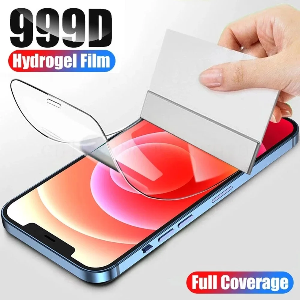 Protective Hydrogel Film For Iphone 14 13 12 11 Pro Max 12 13 Mini Screen Protector For Iphone X Xr Xs Max 8 7 6 Plus Se 2020