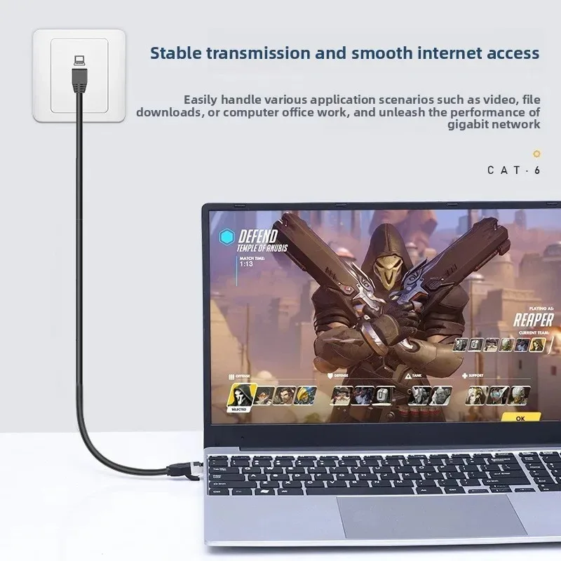 Cat5e Network Line Routing Line Category 5e Oxygen-free Copper Network Cable Computer Line Gigabit Transmission Jumper