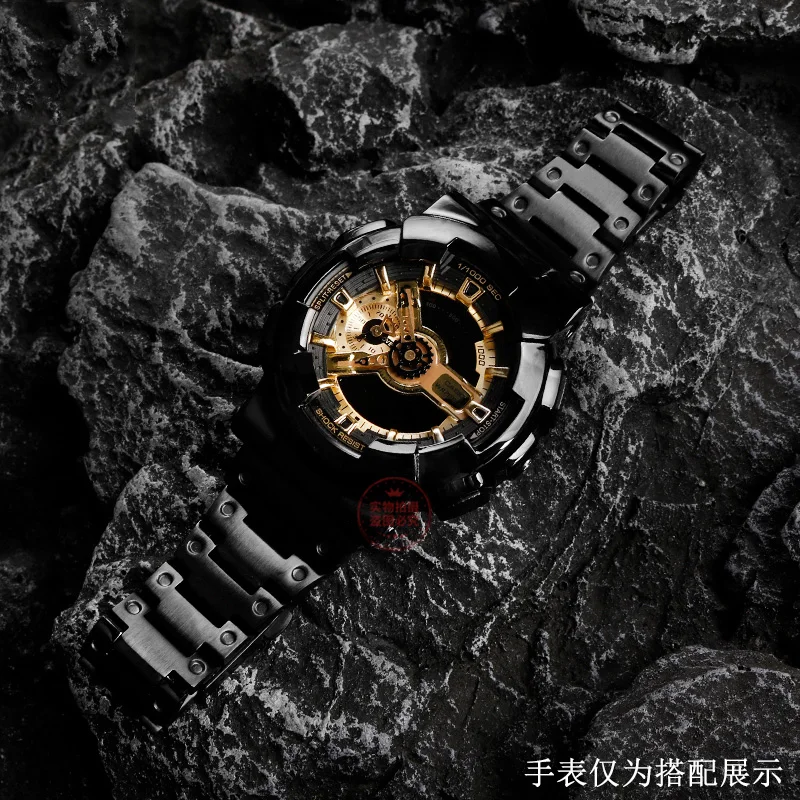 For G-SHOCK Casio GA-110GB/100/120 Black Samurai Modified