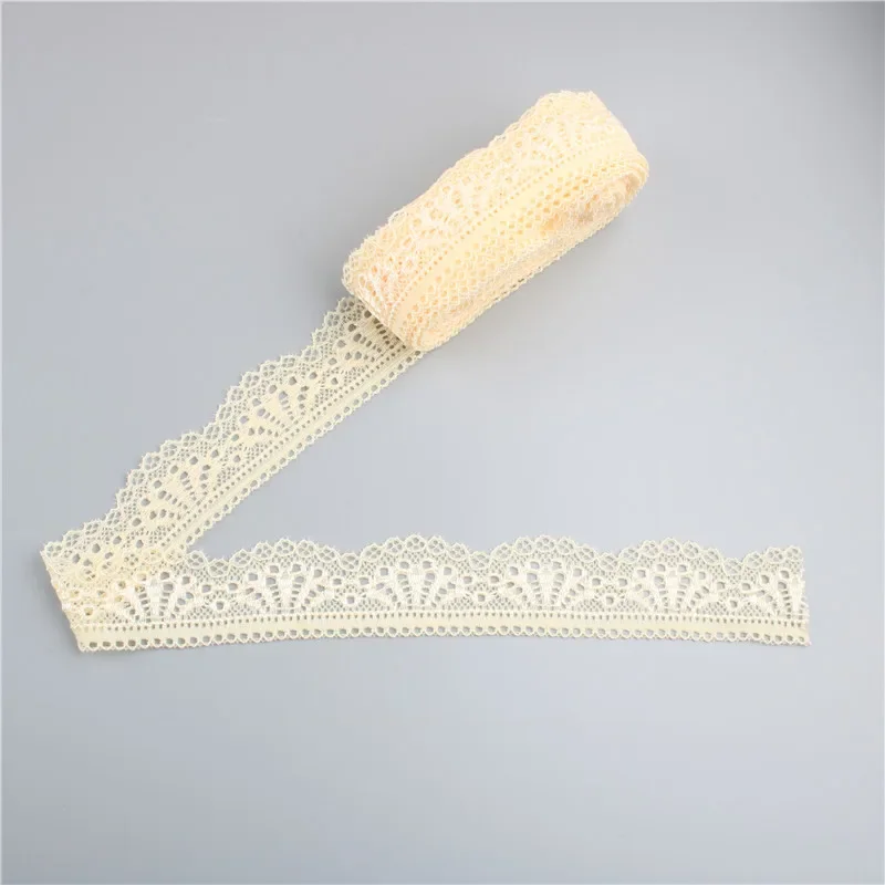 Elastic Lace Ribbon 30mm Wide Cotton Elasticity Trim Trimmings Clothing Underwear for Sewing