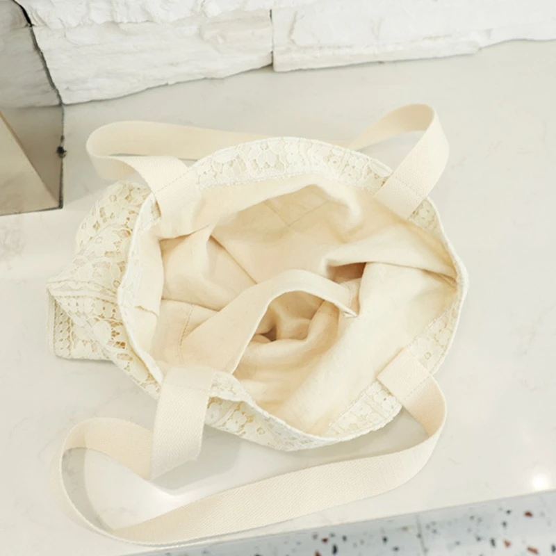 Large Capacity Shoulder Bag Women Reusable Grocery Canvas Tote Shopping Bag E74B