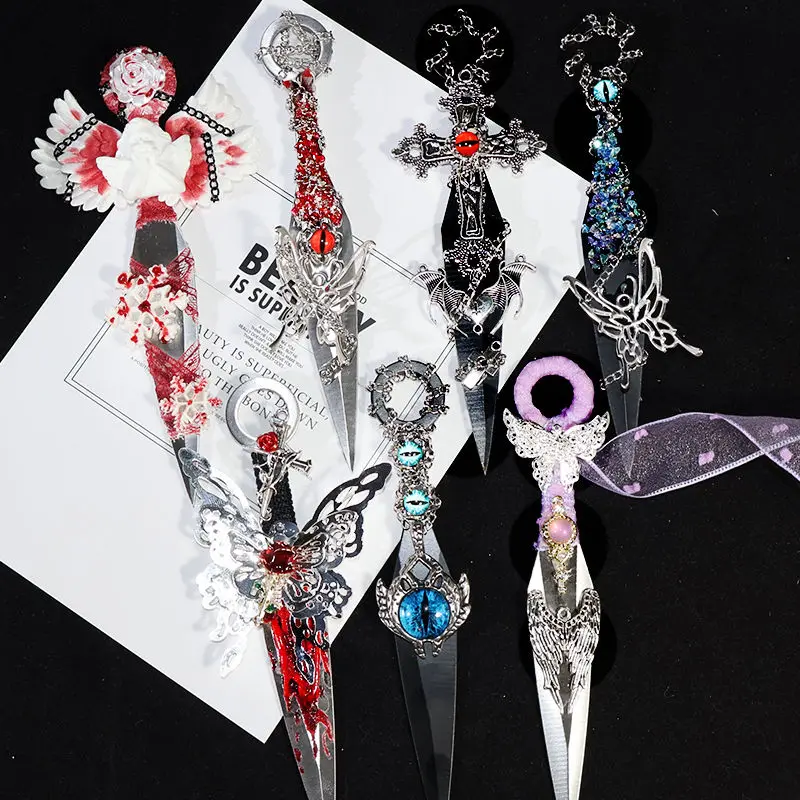 shuriken diy manual Stainless steel metal decorative crafts envelope opener has not been sharpened letter opener sword
