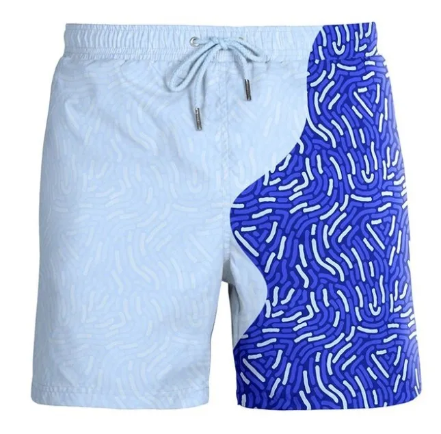 Newest Men Beach Shorts Warm-feeling Color-changing Shorts