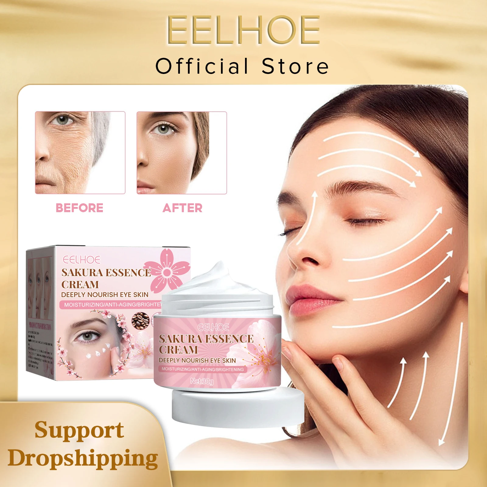 Eelhoe Anti Aging Cream Firm Facial Lighten Fine Lines Remove Dark