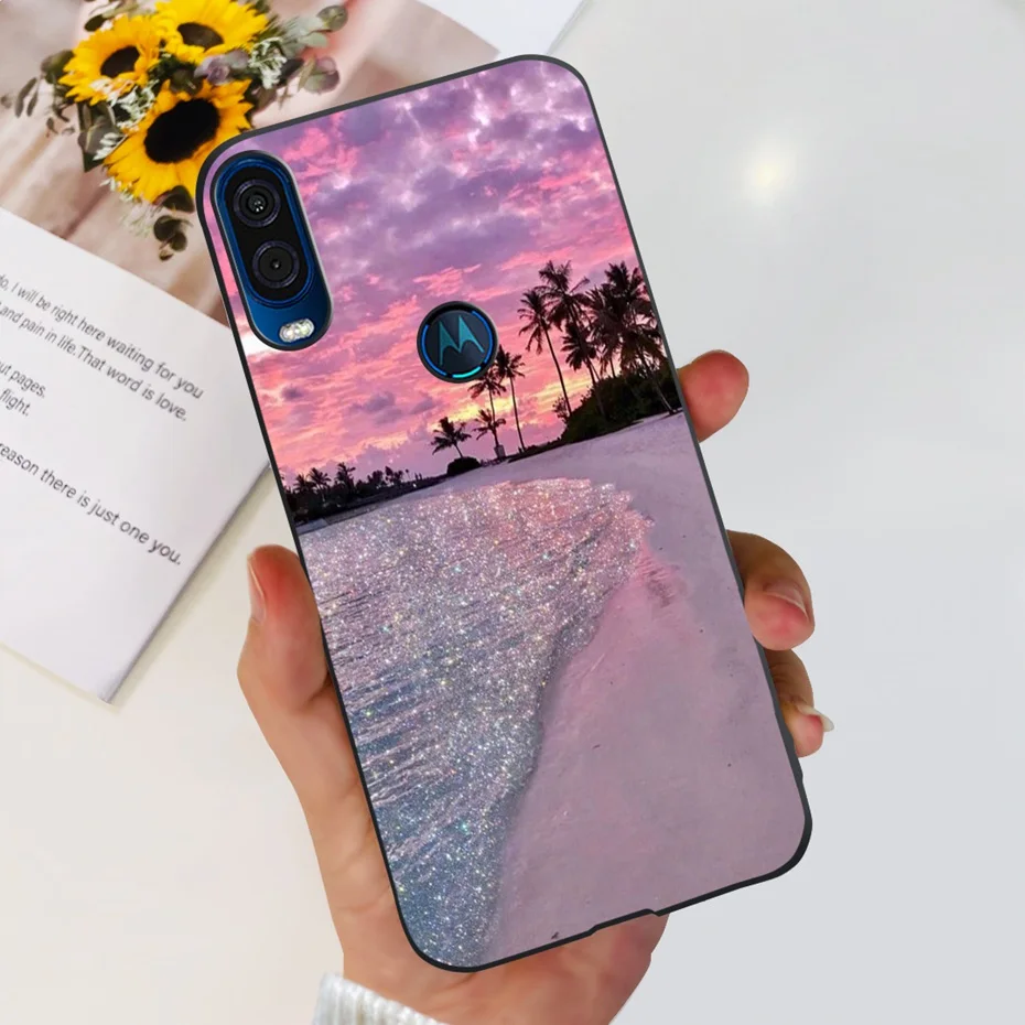 Cute Flower Cat Painted Soft Silicone Phone Case Cover