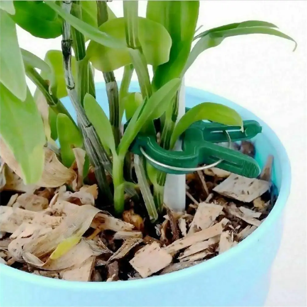 10 Reusable Plant Clips Eight Buckles Weatherproof and RustproofIdeal for Tomato Cucumber Pepper MelonPlant Stem Support Tool
