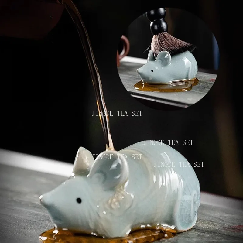 12 Zodiac Celadon Tea Pet Ornament Small Cute and Nourishing Desktop Decoration Tea Ceremony Accessories Ceramic Tea Play