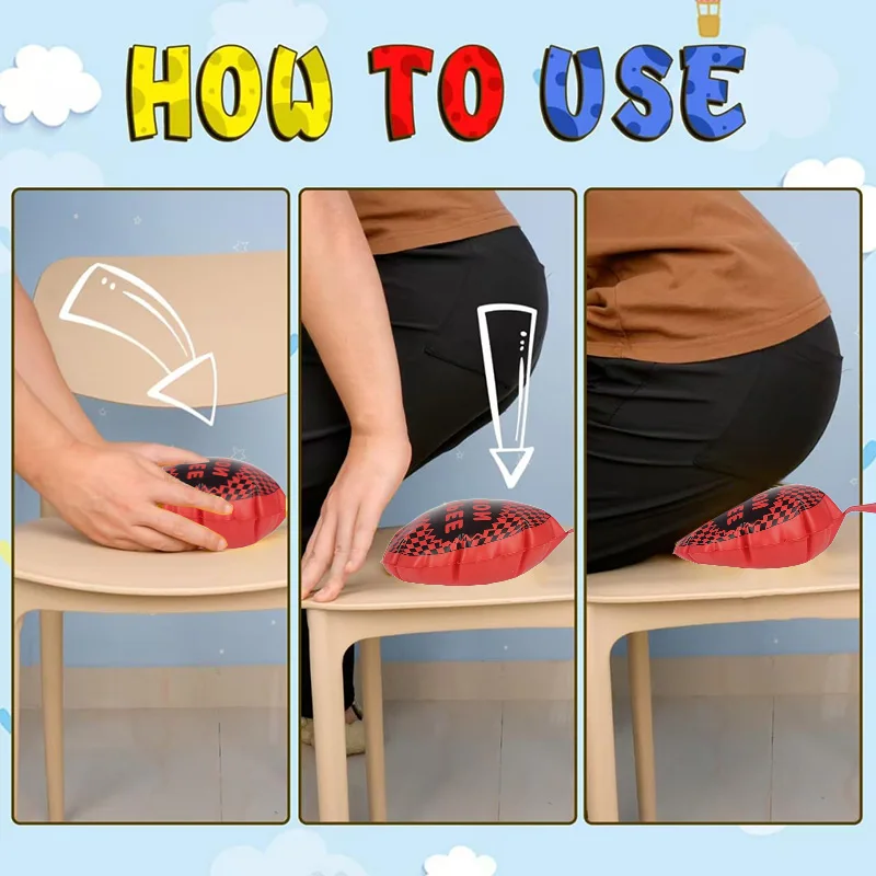Household Seat Cushion Trick Fart Pad Prank Prop Simulated Farting Sound Teasing Friends Festival Gathering Noise Production TMZ 2