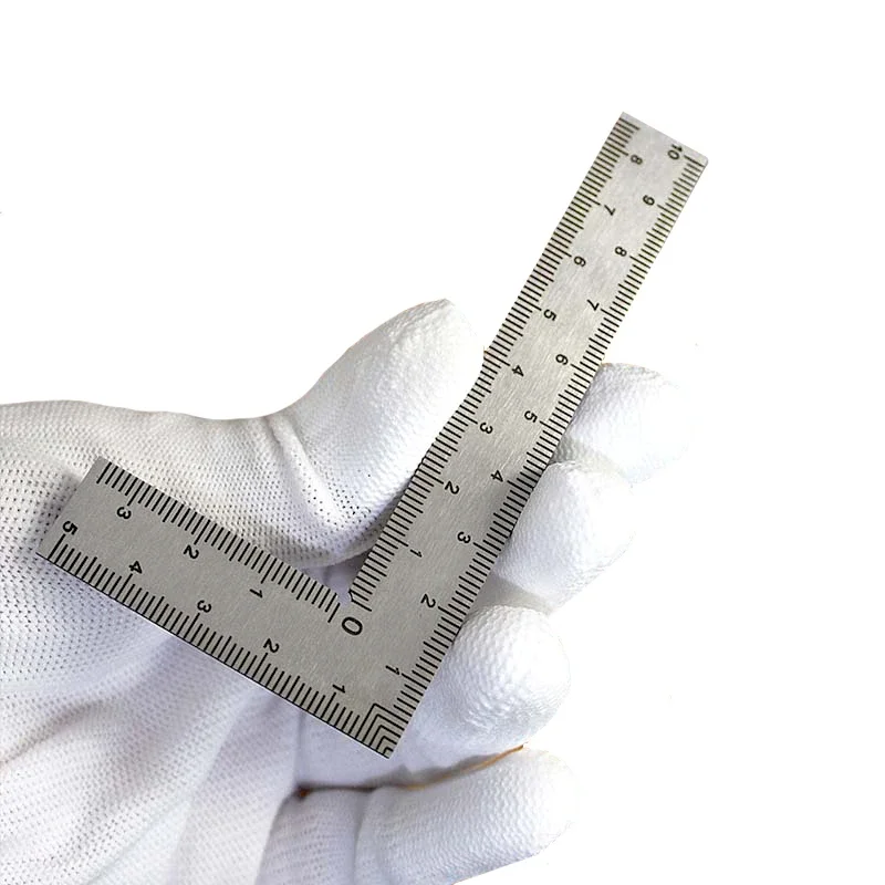 Mini L-shaped Ruler Measuring Layout Tool Stainless Steel Square Right Angle Ruler Precision Building Framing Gauges 1PCS stainless steel ruler metal ruler straight ruler triangle ruler ruler set drawing ruler quilting ruler rotatable ruler folding ruler viewfinder ruler cats paw ruler plastic ruler curve ruler